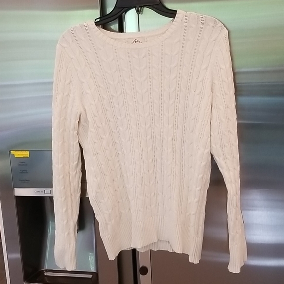 💕ST JOHN'S BAY💕 Cable Knit Crew Neck Sweater - Picture 4 of 8